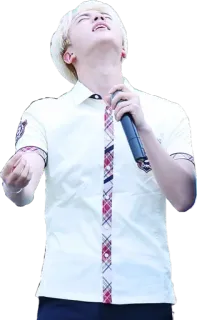 🙄 Jin kpop, singer, idol, male, artist, microphone telegram sticker