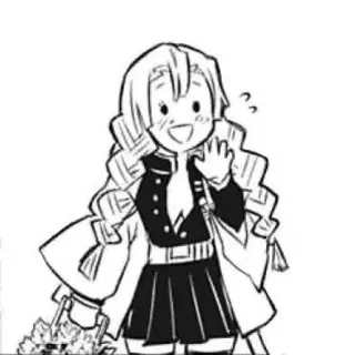 💕 Mitsuri Kanroji Demon Slayer anime, manga, demon slayer, mitsuri kanroji, character, art, fanart telegram sticker