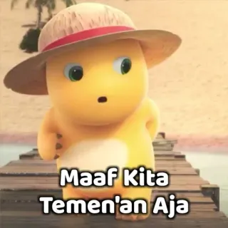 👫 Maaf Kita Temen'an Aja Cartoon, Dino, Hut, Strand, Freundschaft telegram sticker