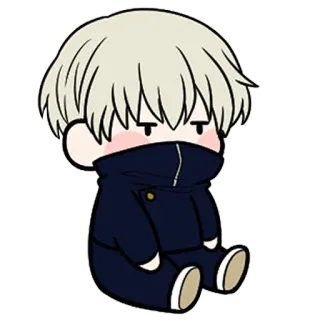 😶 Gojo Satoru Jujutsu Kaisen Anime, Manga, Chibi, Gojo Satoru, Jujutsu Kaisen, Dessin animé telegram sticker