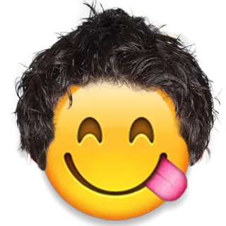 😋 emoji, face, tongue, funny, playful, sticker telegram sticker