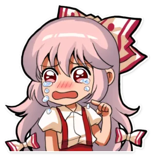 😰 аниме, плачет, каваи, слезы, грустный, мультфильм, персонаж telegram sticker