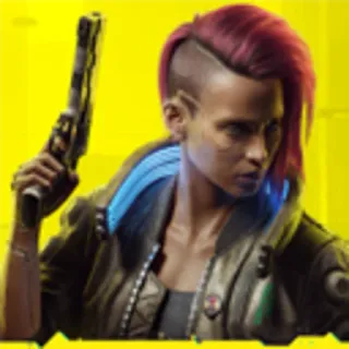 😁 V Cyberpunk 2077 cyberpunk, game, woman, gun, character telegram sticker