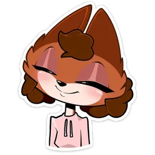☺️ Kartun, Binatang, Rubah, Lucu, Stiker telegram sticker