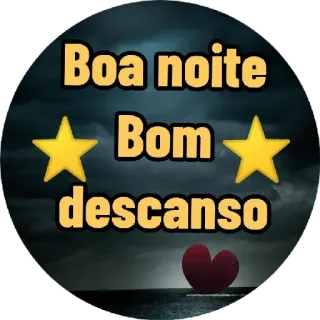 😊 Boa noite
Bom
descanso gute Nacht, Ruhe, Sterne, Herz whatsapp sticker