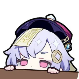 🍇 Qiqi Genshin Impact Anime, Video game, Qiqi, Genshin Impact, Personagem, Fofo, Kawaii telegram sticker