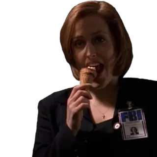 🍦 Dana Scully The X-Files FBI FBI, X-Files, Dana Scully, gelato telegram sticker