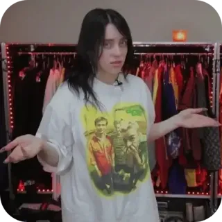 😒 Billie Eilish telegram sticker