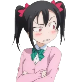 😨 Nico Yazawa Love Live! อนิเมะ, มังงะ, น่ารัก, ผู้หญิง, นิโกะ ยาซาวะ, เลิฟไลฟ์, การ์ตูน telegram sticker