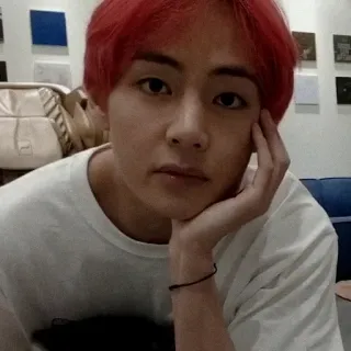 🕸 V kpop, bts, певец, знаменитость, v telegram sticker