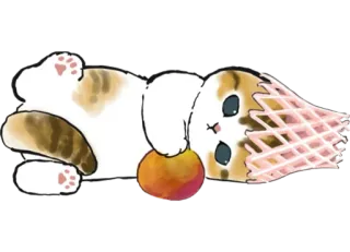 🍊 cat, animal, cute, kitten, sleepy telegram sticker