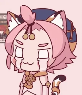 😭 anime, cat, cute, cartoon, sticker, crying telegram sticker