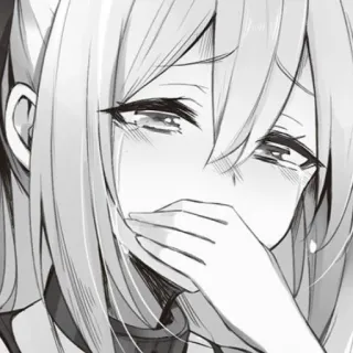 💦 anime, płacz, dziewczyna, manga, smutny, łzy whatsapp sticker