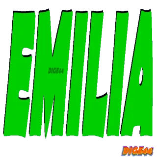 🤪 EMILIA Name, Personalisiert, Aufkleber telegram sticker