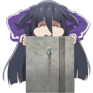 😋 アニメ, 女の子, 噴水, かわいい, 面白い telegram sticker