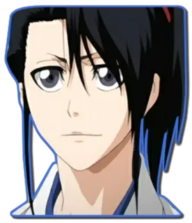 🙂 Byakuya Kuchiki Bleach Anime, Mangá, Bleach, Byakuya Kuchiki, Shinigami, Capitão, Gotei 13 whatsapp sticker