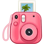 🎁 appareil photo, polaroid, rose, palmier, appareil instantané, photo whatsapp sticker