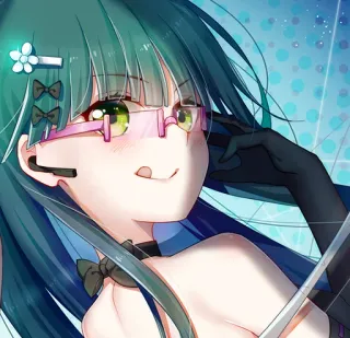 😏 Anime, Mädchen, Cartoon, Süß, Illustration, Weiblich, Manga telegram sticker