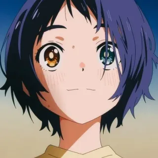 💛 anime, garota, personagem, retrato telegram sticker