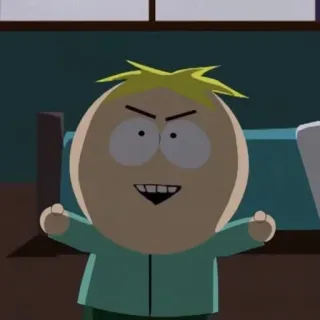 🌟 Butters Stotch South Park animación, serie tv, dibujos animados, comedia, butters, south park whatsapp sticker