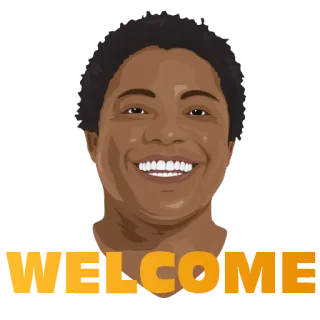 😃 WELCOME приветствие, привет, позитивный, дружелюбный telegram sticker