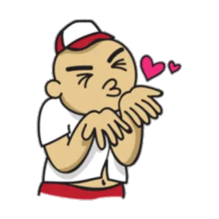 😘 cartoon, blowing kiss, love, heart, sticker, kissing telegram sticker