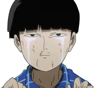 😭 Shigeo Kageyama Mob Psycho 100 Anime, Weinen, Mob Psycho 100, Shigeo Kageyama whatsapp sticker