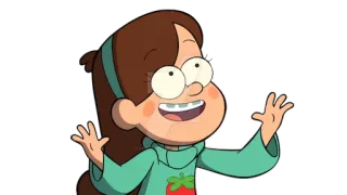 👐 Mabel Pines Gravity Falls dessin animé, animé, Disney, Mabel Pines, Gravity Falls, personnage, drôle, mignon telegram sticker