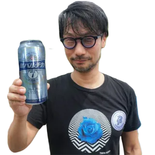 🍻 シミルチカ uomo, bevanda, lattina, giapponese, twin peaks, rosa blu telegram sticker