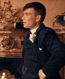 🌵 Thomas Shelby Peaky Blinders setelan, gangster, Birmingham, Shelby, Cillian Murphy telegram sticker