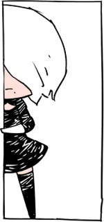 👀 Anime, Mädchen, Illustration telegram sticker