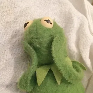 😶 Kermit The Muppets 科米蛙, 布偶, 绿色, 玩偶, 可爱 telegram sticker