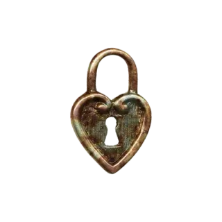 🔒 candado, corazón, cerradura, seguridad, amor, protección telegram sticker