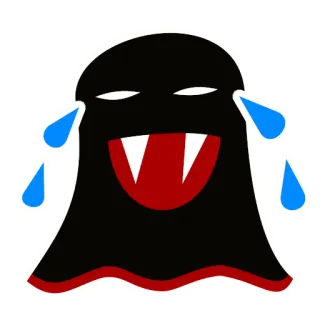 🤣 ma, quái vật, khóc, rùng rợn, buồn cười telegram sticker