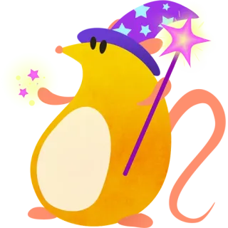 ✨ 鸟, 魔法, 巫师, 幻想, 可爱, 卡通, 动物, 星星 telegram sticker