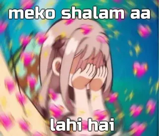 🙂 meko shalam aa
lahi hai อนิเมะ, คาวาอิ, หัวใจ, น่ารัก, เศร้า, ร้องไห้ telegram sticker