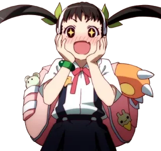 😍 อนิเมะ, ผู้หญิง, การ์ตูน, น่ารัก, ตัวละคร, แฟนอาร์ต whatsapp sticker