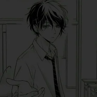 🖤 Anime, Manga, Ragazzo, Uniforme scolastica, Adolescente telegram sticker
