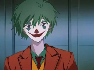 🤡 Joker clown, villain, comic book, movie, character whatsapp sticker
