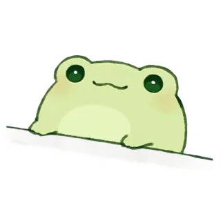🙂 Frosch, niedlich, Tier, Aufkleber, grün, Amphibie whatsapp sticker