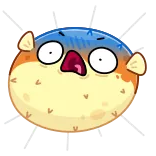 Puffer Fish @kelyeBan telegram emojis 😨