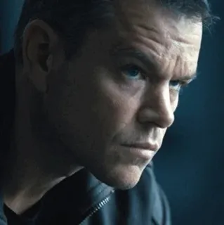 🥀 Jason Bourne Bourne matt damon, movie, thriller, spy telegram sticker