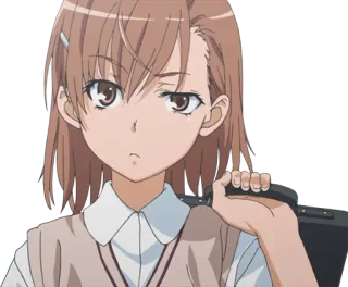 Misaka Mikoto telegram stickers