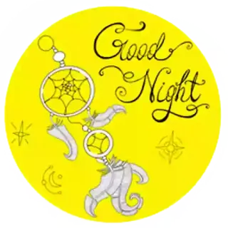 😊 Good Night dreamcatcher, night, sleep, good night, moon, stars telegram sticker