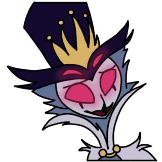 😳 Stolas Helluva Boss Cartoon, Eule, Dämon, Stolas, Helluva Boss telegram sticker