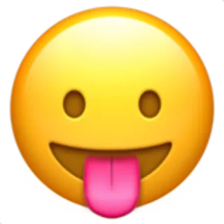 😛 emoji, smile, tongue, funny, face telegram sticker