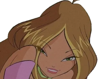 😏 Flora Winx Club การ์ตูน, นางฟ้า, พืช, วินx คลับ telegram sticker