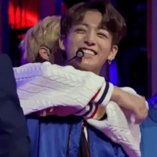😆 Jungkook K-pop, BTS, Ôm, Người nổi tiếng, Ca sĩ telegram sticker