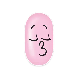 😘 絵文字, キス, ピンク, 顔, 表情, 愛 whatsapp sticker