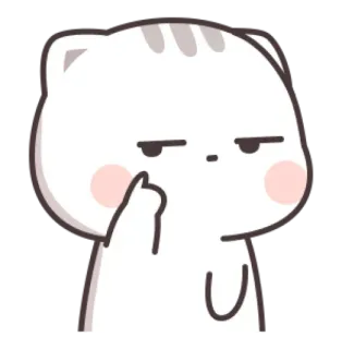 🍼 chat, animal, autocollant, geste, doigt d'honneur, offensant telegram sticker